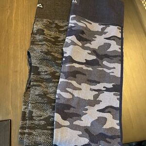 TWO Pairs of Camo Leggings